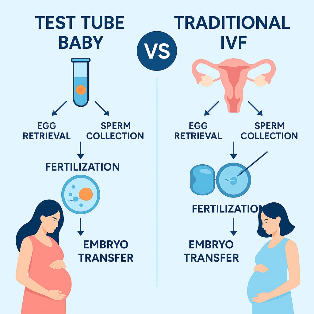 TEST TUBE BABY VS. TRADITIONAL IVF